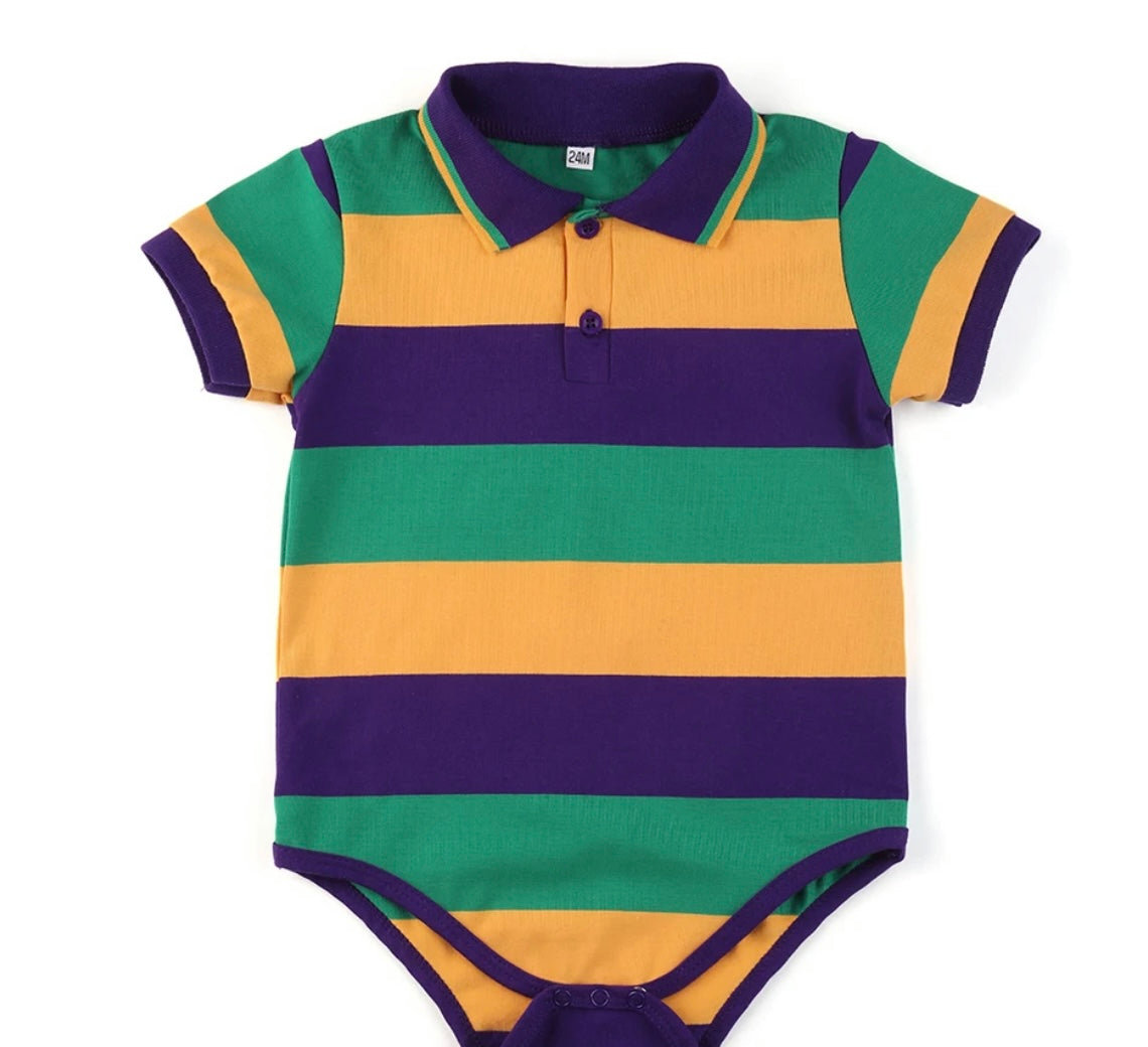 BIG STRIPED MARDI GRAS ONSIES (UNISEX)