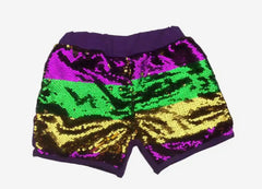 MARDI GRAS SEQUIN SHORTS