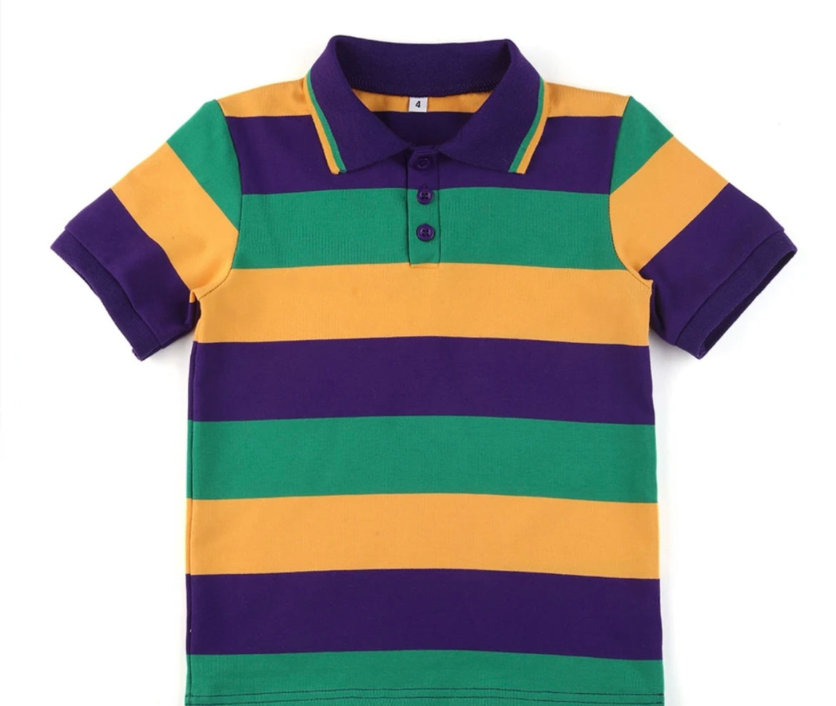 BIG STRIPED MARDI GRAS VIBES (UNISEX)